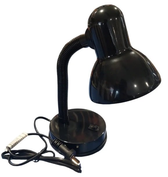 VELADOR METAL NEGRO C/BASE E27 1511