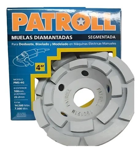MUELA DIAMANTADA DOBLE HILERA PATROLL PMS-4G
