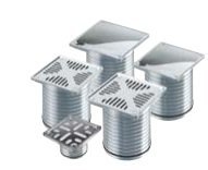 PORTAREJILLA C/REJILLA AINOX 8X8 63MM AWADUCT