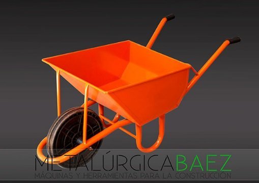 CARRETILLA NARANJA LIVIANA 65 LTS BAEZ