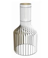 LAMPARA MADERA TUBE 27 X 50