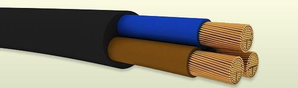 CABLE TPR x 2 X 4 MM IRAM BAUD