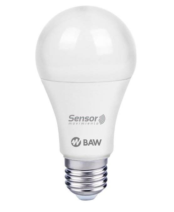 LAMPARA LED 13W SENSOR DE MOVIMIENTO BAW
