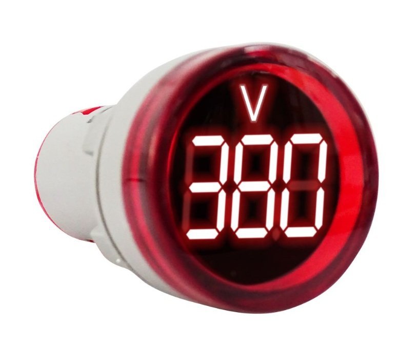 MINIVOLTIMETRO DIGITAL D29 80/500V ROJO BAW B8EU974S