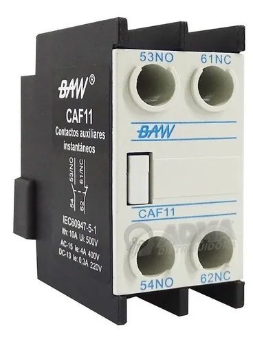 CONTACTO  AUXILIAR FRONTAL BAW - 1 NA + 1 NC CAF11