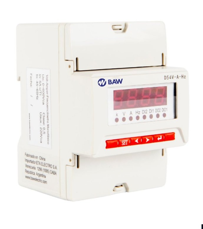 VOLTIMETRO-AMPERIMETRO-FRECUENCIMETRO BAW D54V-A-HZ
