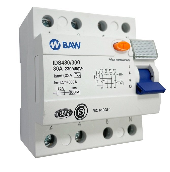 DISYUNTOR 4X80A BAW 300MA CRONOMETRICO