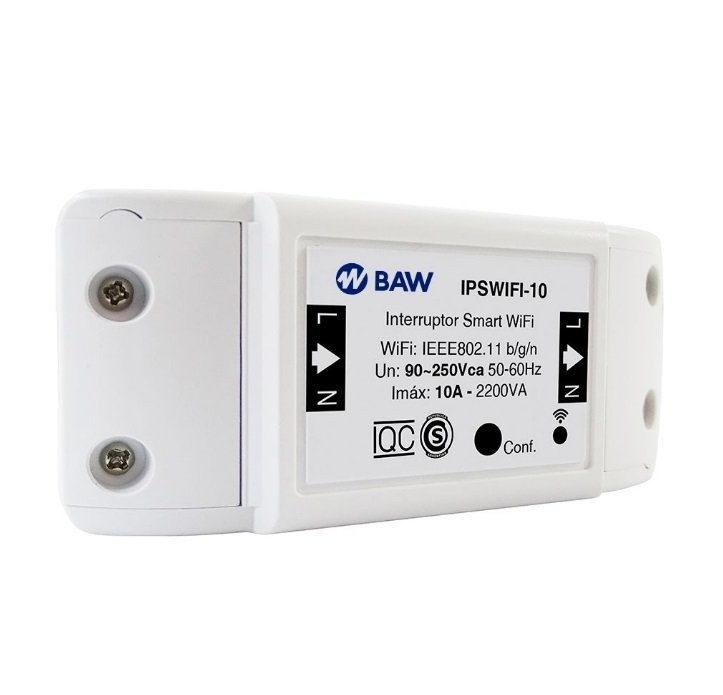 INTERRUPTOR WIFI SMART BAW 10A IPSWIFI-10