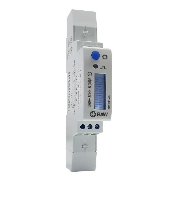MULTIMEDIDOR MONOFÁSICO BAW 1 MODULO MM1D5-45