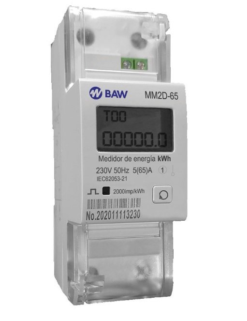 MEDIDOR KWH 5+1 DIG 5(65) A - 230V 2 MODULOS
