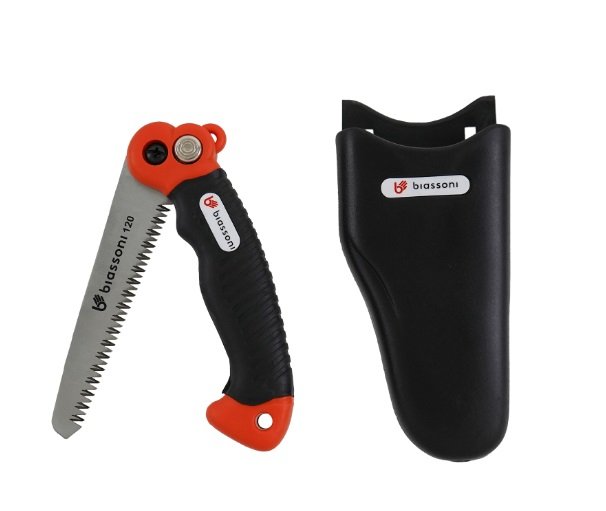 SERRUCHO DE PODAR PLEGABLE C/ FUNDA 120MM BIASSONI