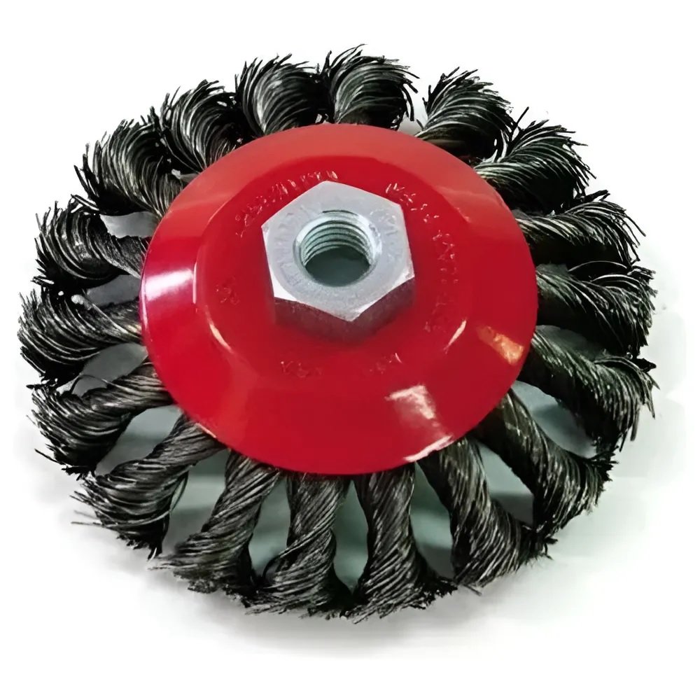 CEPILLO CIRCULAR TRENZADO FPL 115MM ROSCA M14 P/AMOLADORA