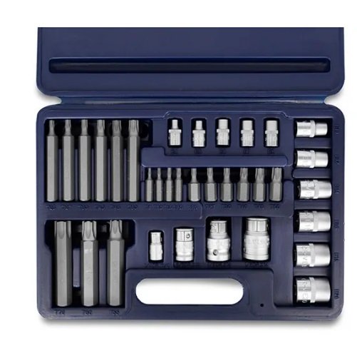 JUEGO BOCALLAVES TORX BREMEN 34 PZS (1/4-3/8-1/2) 3159