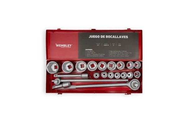 JUEGO BOCALLAVE WEMBLEY 21PZS (3/4- SAE 7/8-2)