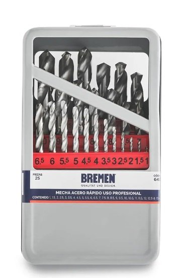 JUEGO MECHAS BREMEN de Acero Rápido 19PZ 6497