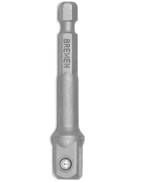 ADAPTADOR 1/4 HEXAGONAL x 1/2 CUADRADO MACHO BREMEN 7390
