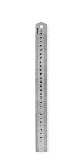 REGLA DE ACERO INOX BREMEN 60CM X 1.2MM C/ESTUCHE 7399