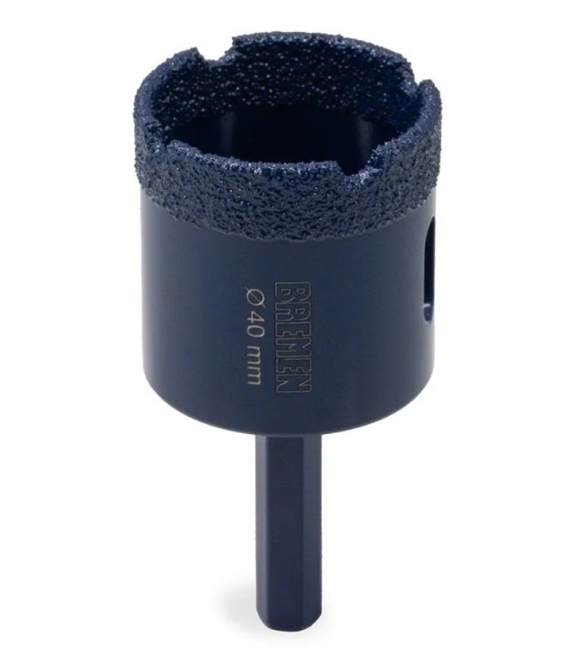 BROCA DIAMANTADA  40MM BREMEN P/TALADRO