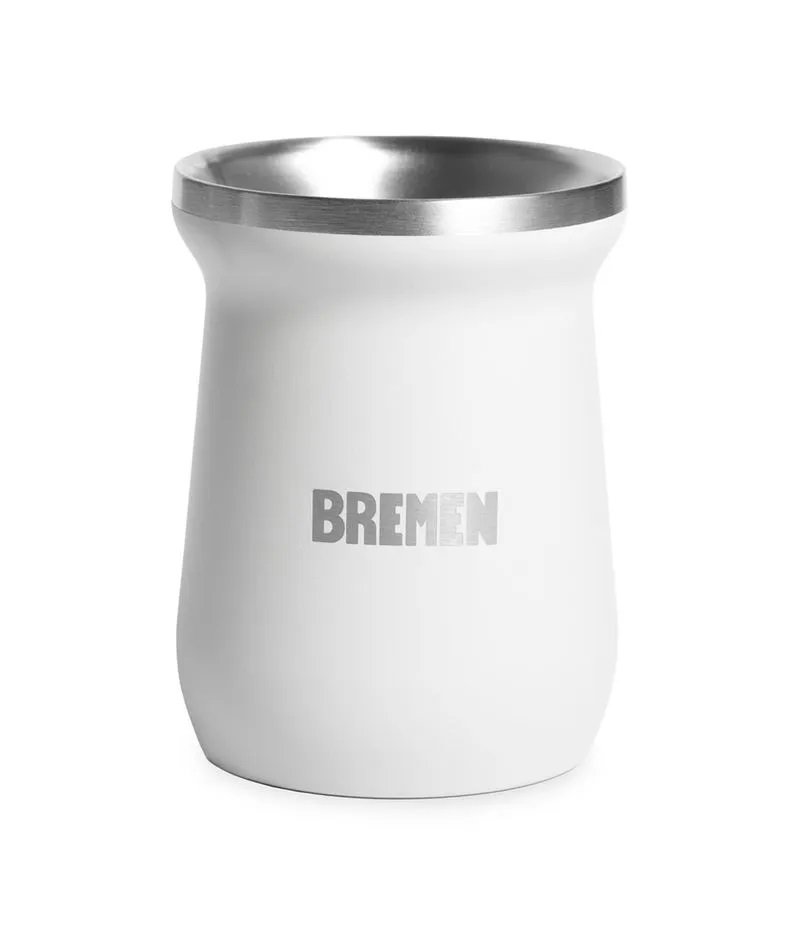 MATE BREMEN ACERO INOXIDABLE 180ml BLANCO 8626