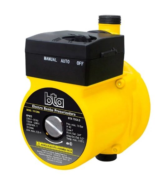 BOMBA PRESURIZADORA BTA 10Bar 10m 120W