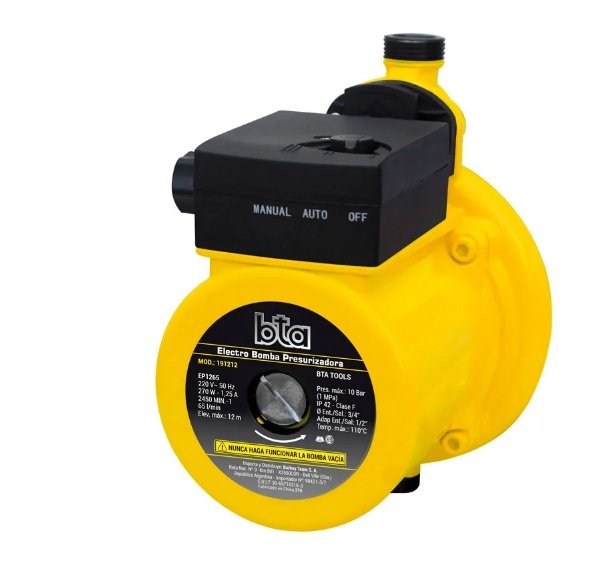 BOMBA PRESURIZADORA BTA 10Bar 12m 270W