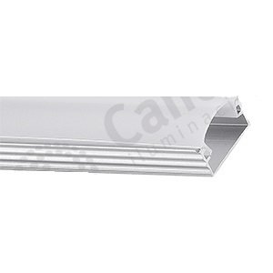 Perfil de aluminio de aplicar c/difusor PC 2m - 14,4x6,8mm (