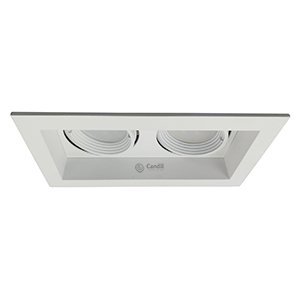 Embutido TRUMAN 2xGU10 93mm X 175mm - DOBLE BLANCO