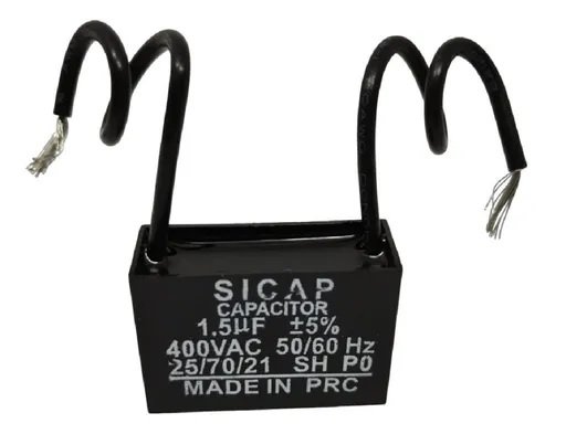 CAPACITOR VENTILADOR 15 MF 400V BOX