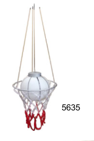COLGANTE BASQUET PELOTA VIDRIO C/ARO
