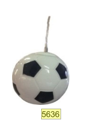 COLGANTE FUTBOL PELOTA VIDRIO OPAL