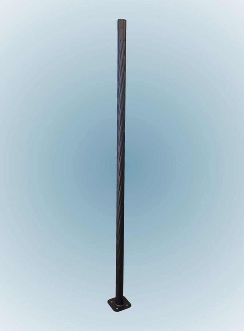 COLUMNA CENTILUX 4 2.5 METROS RANURADA C/BASE CHAPA SOLDADA