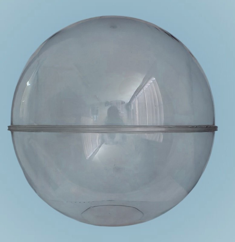 GLOBO ANTIVANDALICO 35CM POLIC TRANSPARENTE CENTILUX