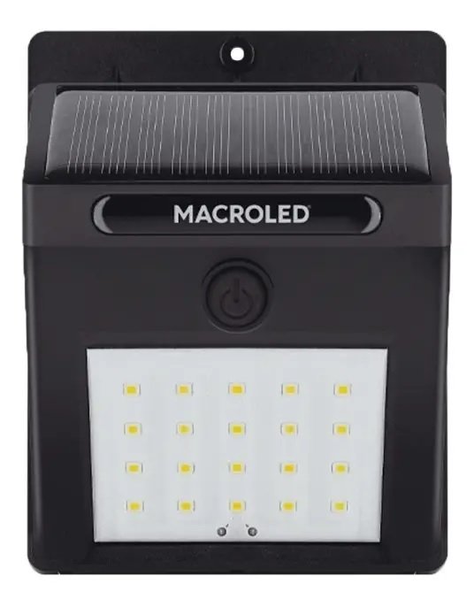 APLIQUE SOLAR DE PARED 1.5W 6500K MACROLED