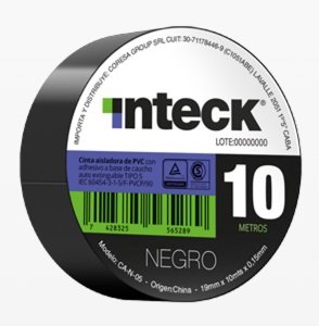 CINTA AISLADORA INTECK 10MTS NEGRA