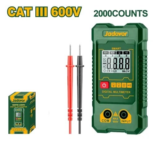 MULTIMETRO DIGITAL INTELIGENTE JADEVER  TRUE RMS