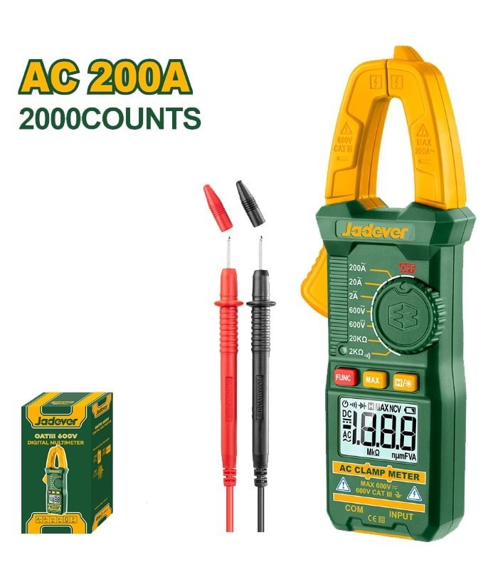PINZA AMPERIMETRICA DIGITAL DE CA 600V JADEVER