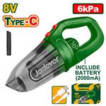 ASPIRADORA MANUAL 8V  0.45L CARGA USB-C JADEVER