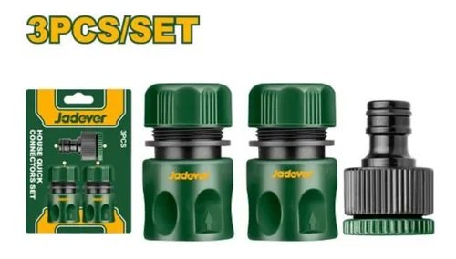 KIT DE ACOPLES RAPIDOS P/MANGUERA 3 PIEZAS 1/2 JADEVER