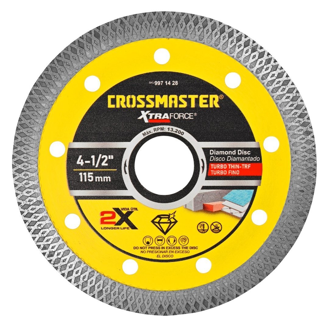 DISCO DIAMANTADO 115MM TURBO FINO CROSMASTER