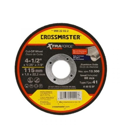 DISCO CORTE O/A 180x1.6x22.2mm RECT