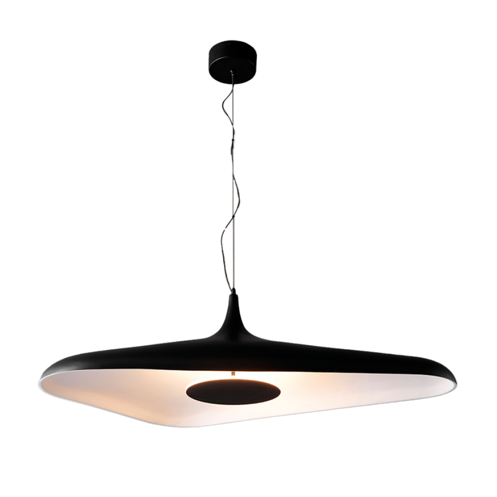 COLGANTE AKAKI DE RESINA LED NEGRO 120cm 35W
