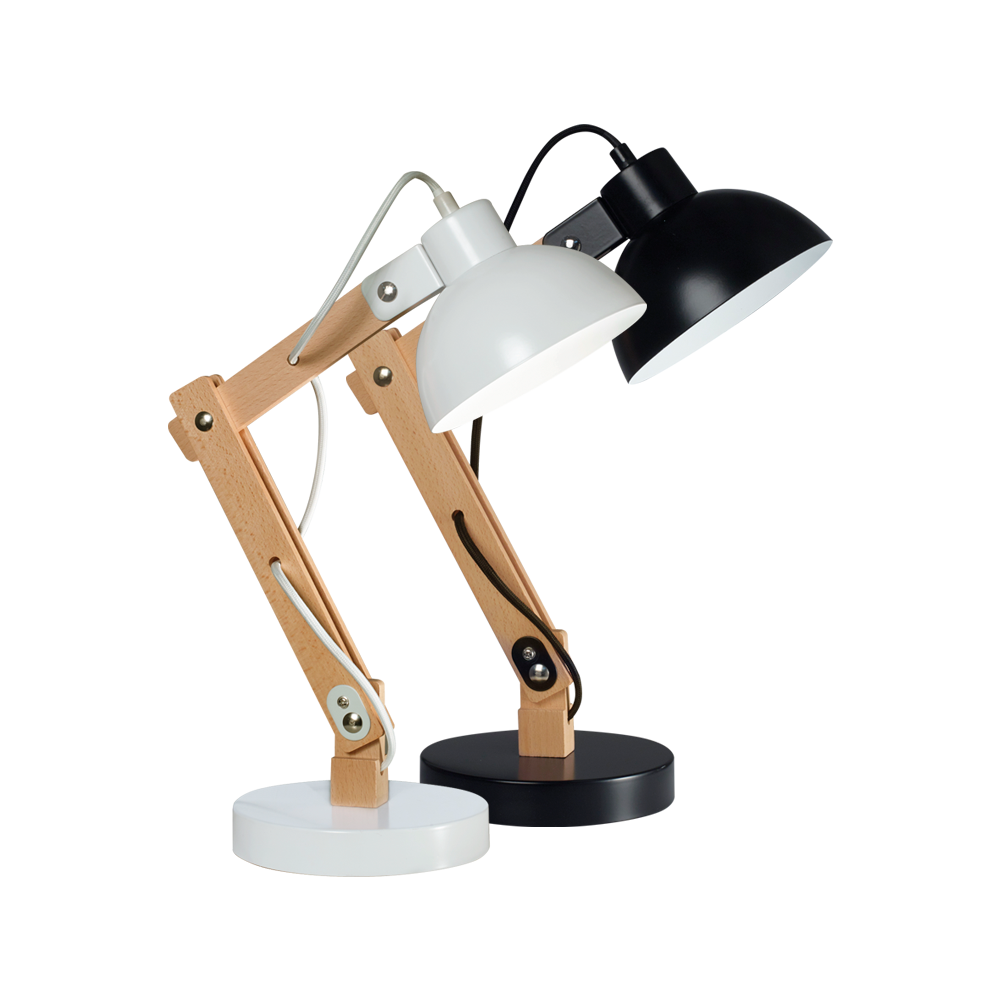 LAMPARA DE MESA ARLON-V-BLANCA/NEGRA