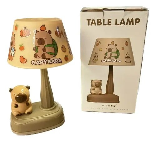 VELADOR INFANTIL CAPIBARA CON TULIPA 343H