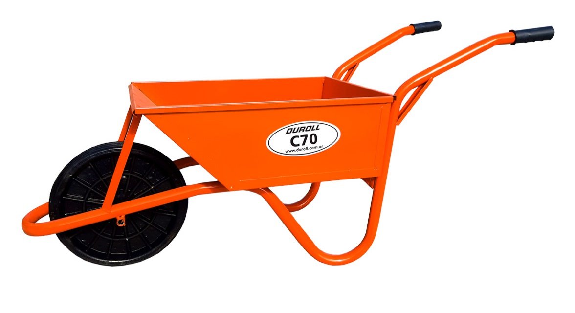CARRETILLA 70LTS R/PLASTICA DUROLL