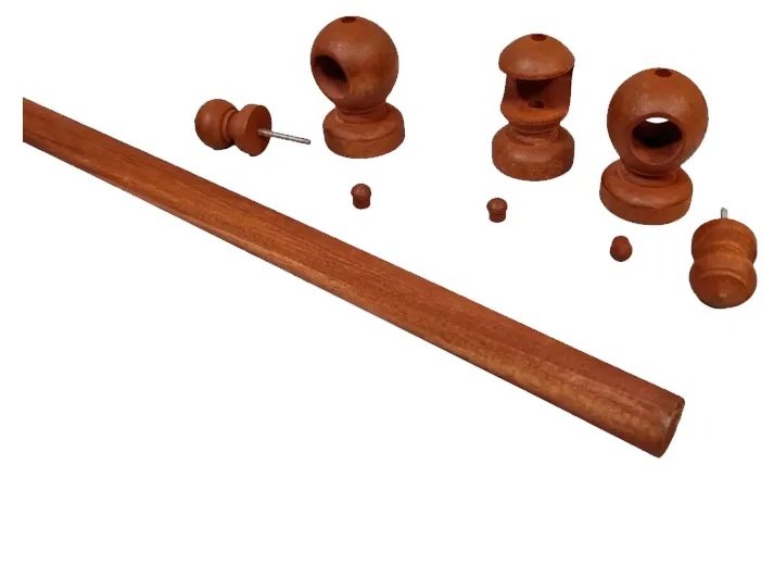 BARRAL DE MADERA KIT 22MM X 1.4MTS