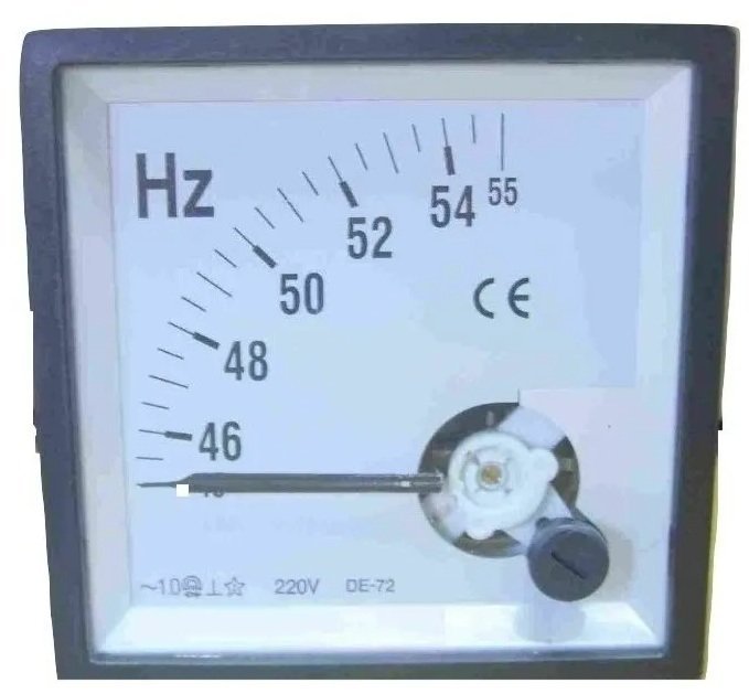 FRECUENCIOMETRO 4555HZ 220V 72X72