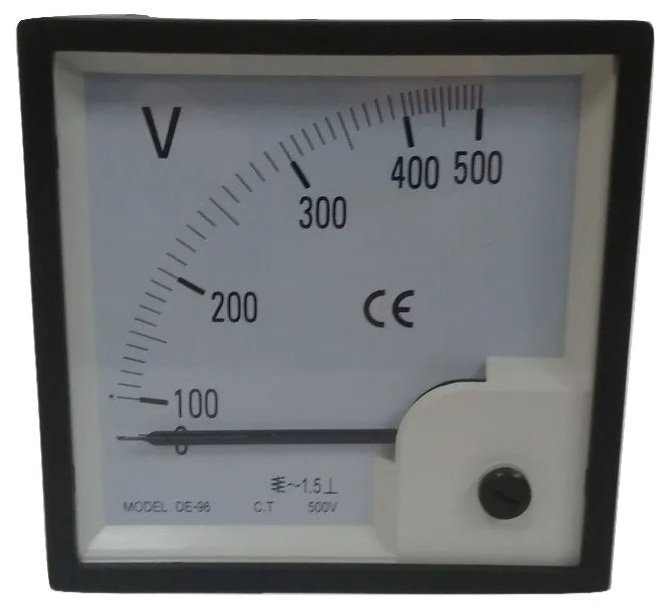 VOLTIMETRO ANALOGICO 72X72 500V