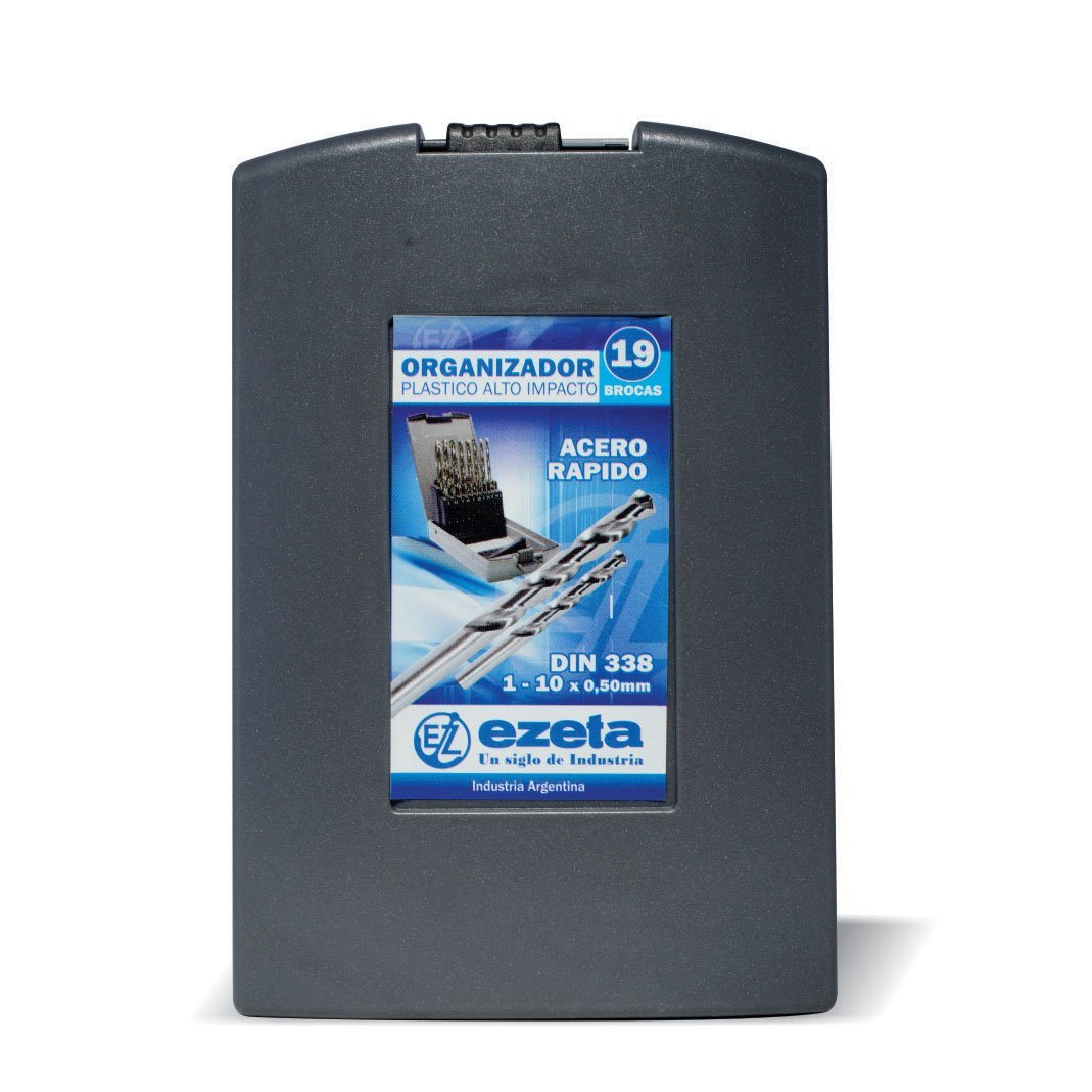 CAJA DE 19 MECHAS EZETA 1 A 10mm ACERO RAPIDO