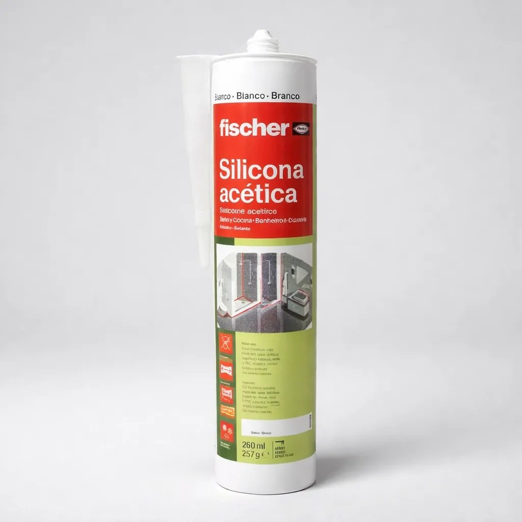 SILICONA FISCHER NEGRA ACETICA 260ML