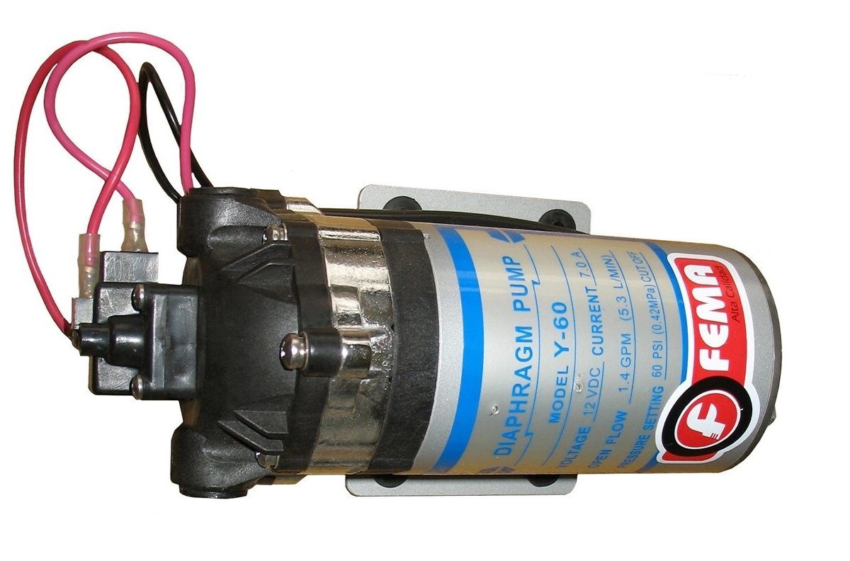 ELECTROBOMBA 12V P/FUMIGACION FEMA 60PSI 5L/M